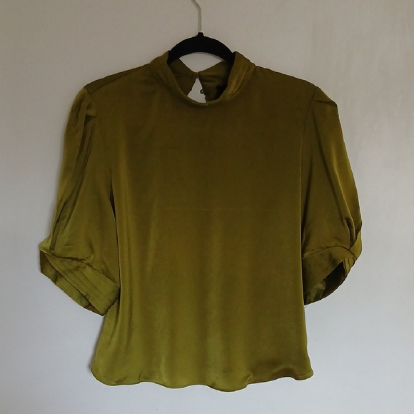 Olive Green Women's Top - Picture 1 of 8
